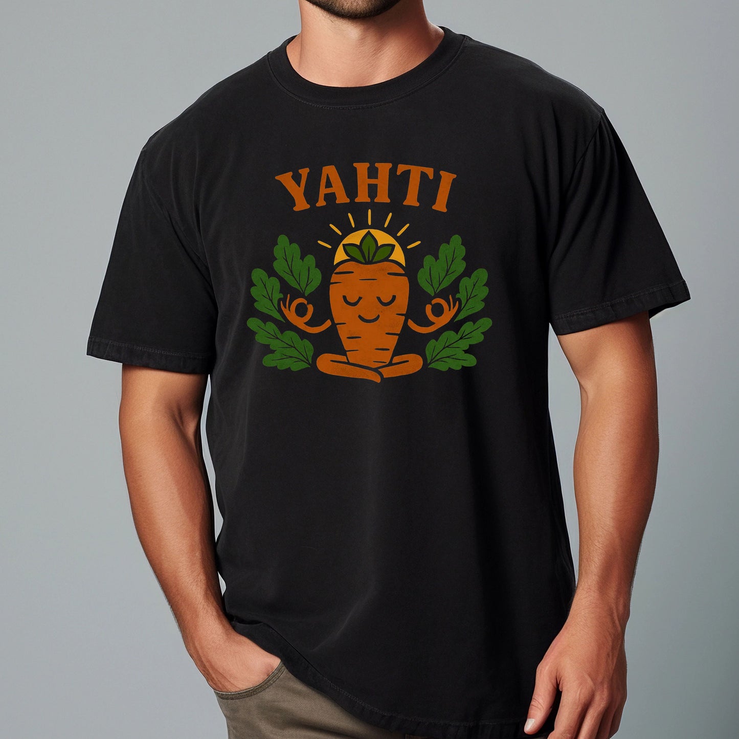 Yoga-Inspired Unisex Softstyle T-Shirt - 'Yahti' Design, Comfortable Casual Wear, Meditation Top, Gift for Yogis, Mindfulness Apparel