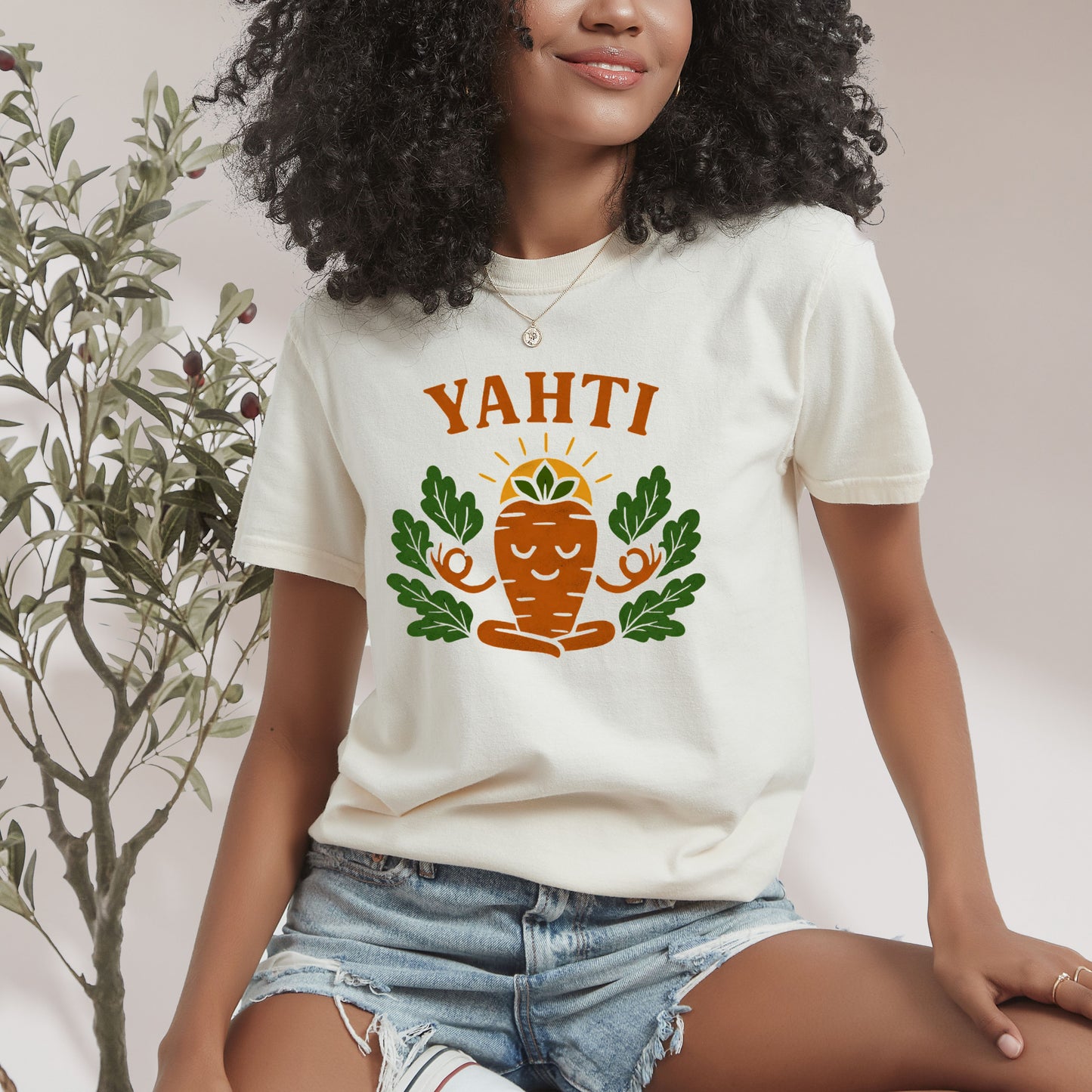 Yoga-Inspired Unisex Softstyle T-Shirt - 'Yahti' Design, Comfortable Casual Wear, Meditation Top, Gift for Yogis, Mindfulness Apparel